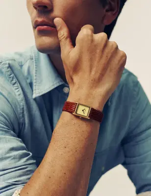 BREDA VIRGIL LIZARD GOLD BROWN CREAM — photo 4