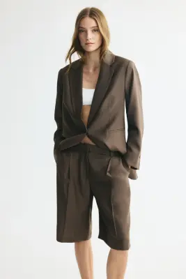 Short Bermuda chic - Taupe foncé — photo 1