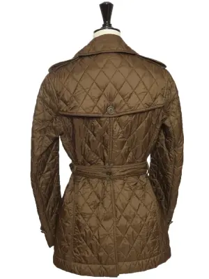Veste trench matelassée ceinturée vert kaki doublure écossaise Prix boutique 1000€ Taille XS — photo 5