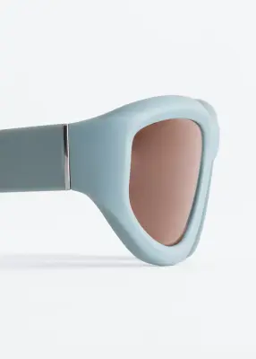 Lunettes de soleil ovales - Turquoise — photo 3