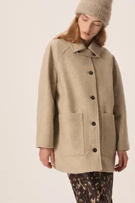 Manteau Yiman Ecru