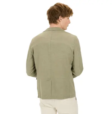 CAMEL ACTIVE VESTE LIN Kaki — photo 4
