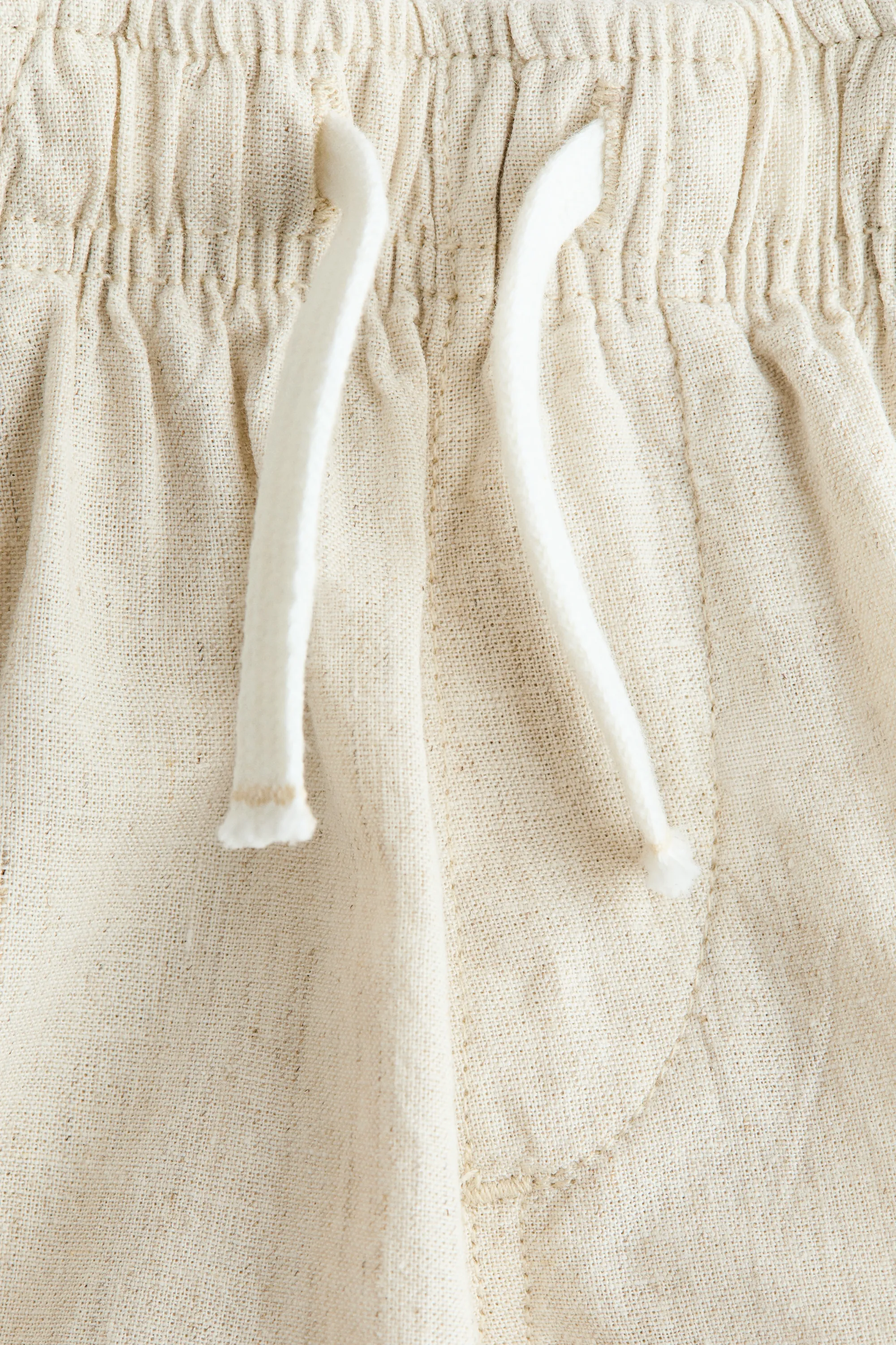 Short en lin mélangé - Beige clair