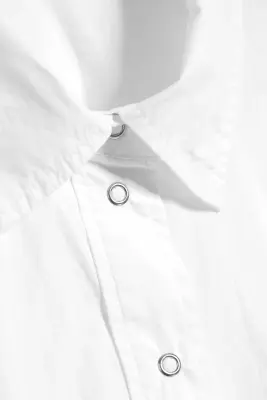 Chemise Trapèze Cintrée - Blanc — photo 3