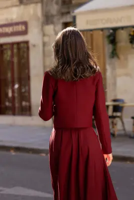 Madeline Skirt - Bordeaux — photo 4