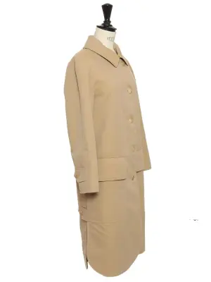 Trench droit camel beige doublure laine grise 100% Prix boutique 2200€ Taille XS — photo 5