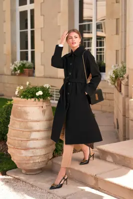 Darcy Wool Coat - Black — photo 2