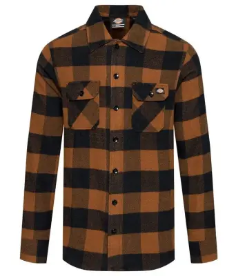 DICKIES CHEMISE SACRAMENTO Marron — photo 5
