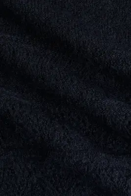 Gilet en maille pointelle - Bleu marine — photo 4