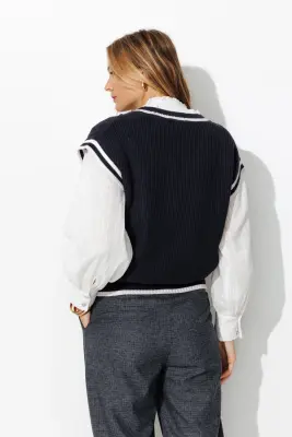 Pull torsadé sans manches — photo 4