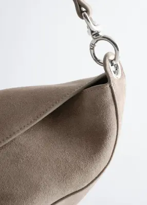 Sac à bandoulière sculptural - Taupe clair — photo 4