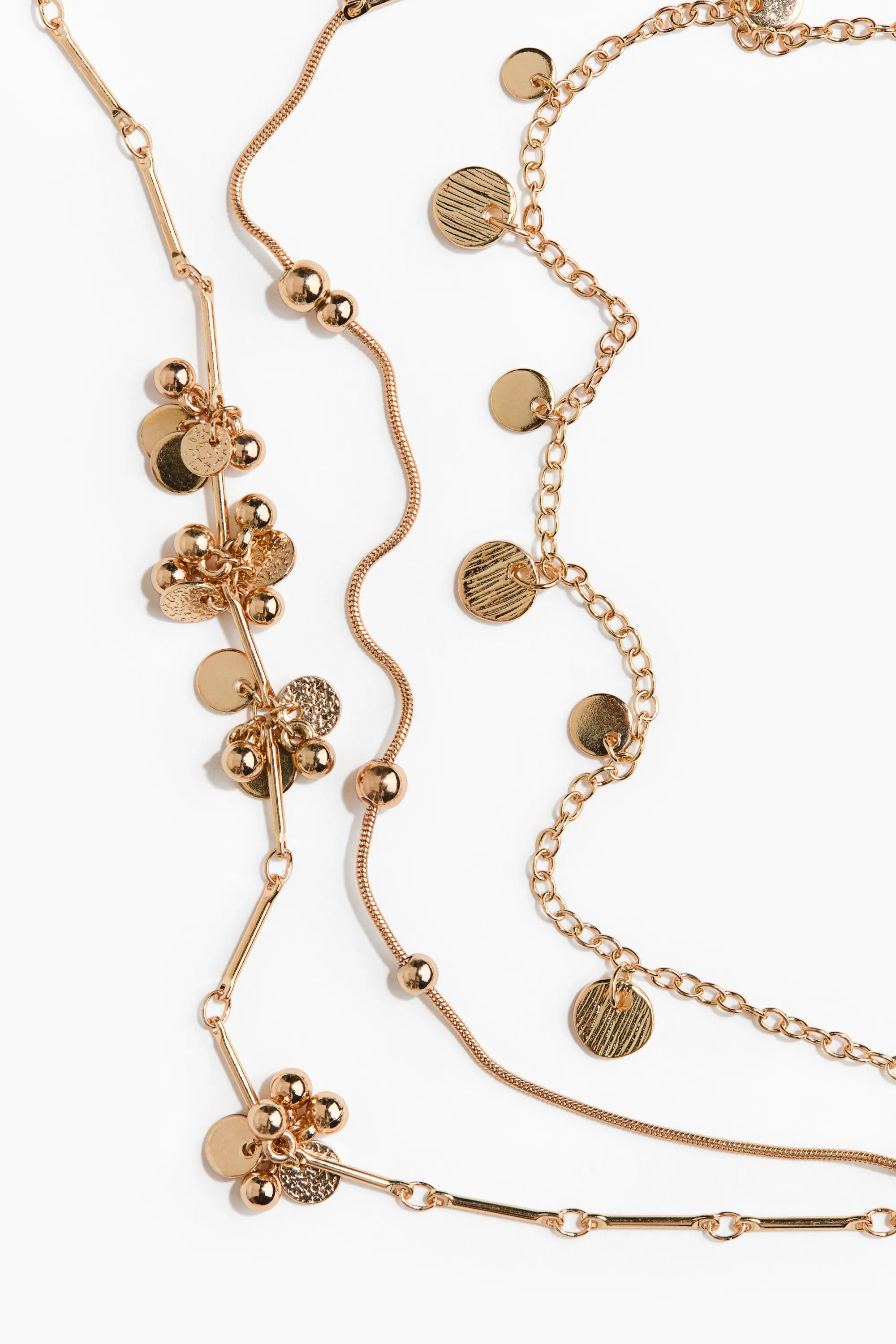 Collier à trois rangs - Doré