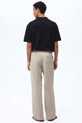 Pantalon Loose Fit - Beige — photo 2