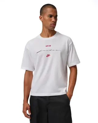Jordan Flight Script Boxy Tee White — photo 3
