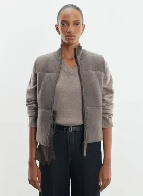 Gilet en laine mérinos et cachemire