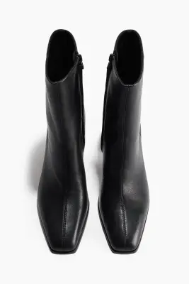 Bottines en cuir - Noir — photo 2