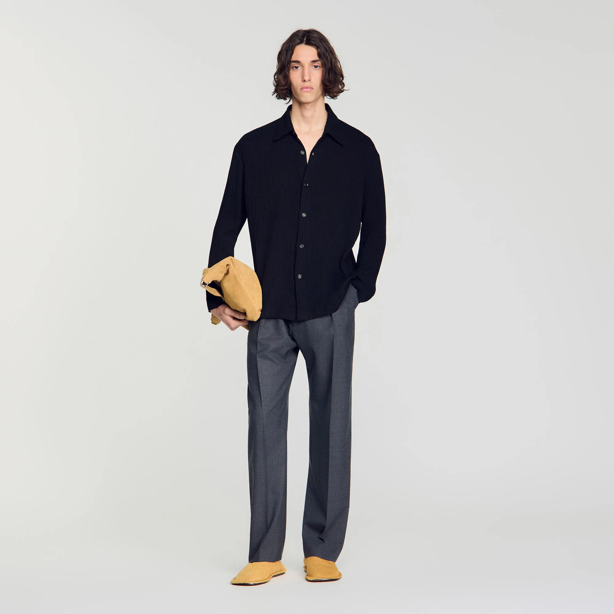 Chemise fluide effet froissé