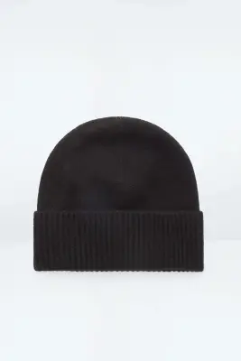 BONNET EN PUR CACHEMIRE - NOIR — photo 4