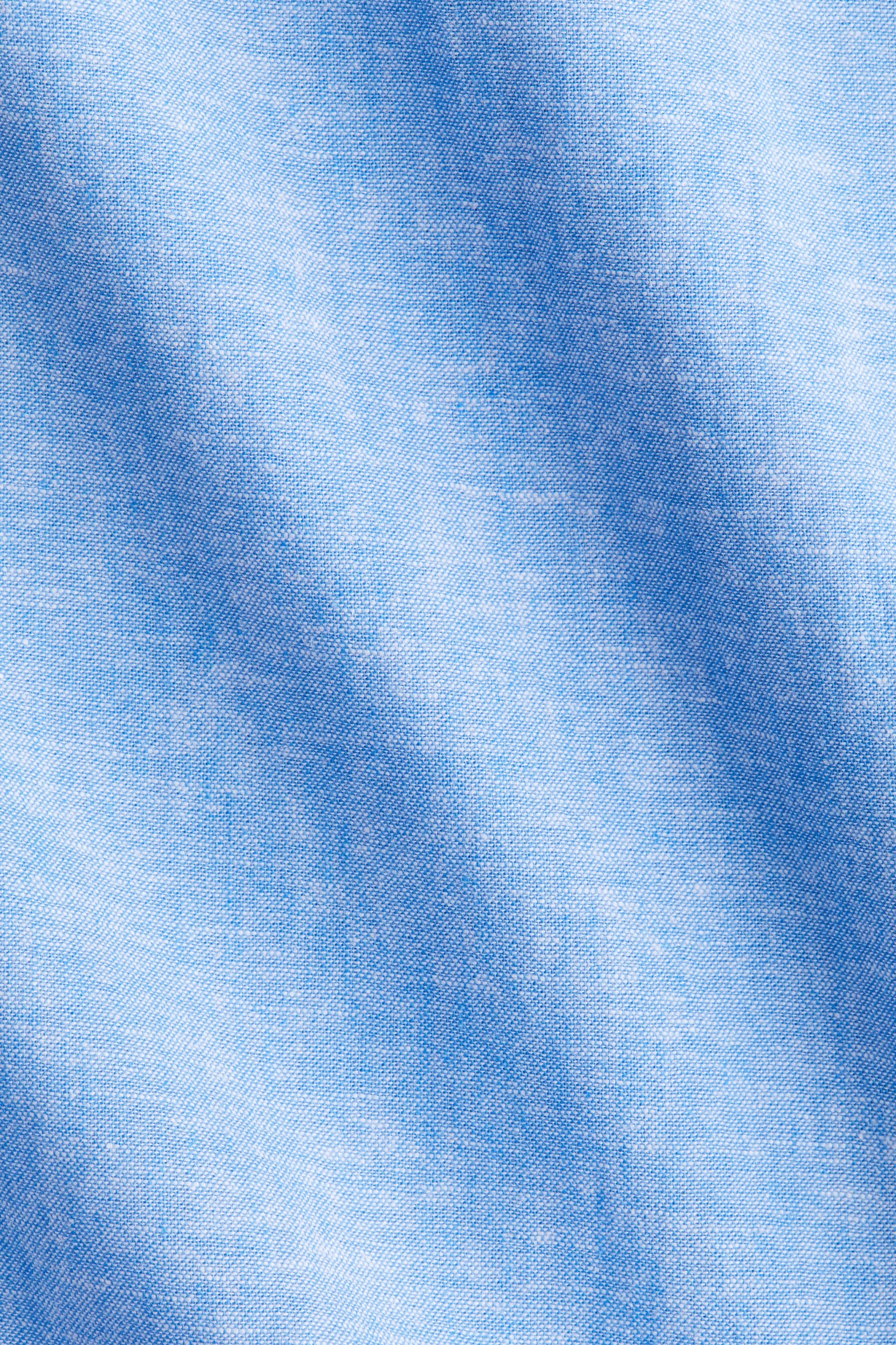 Robe en lin mélangé - Bleu chiné