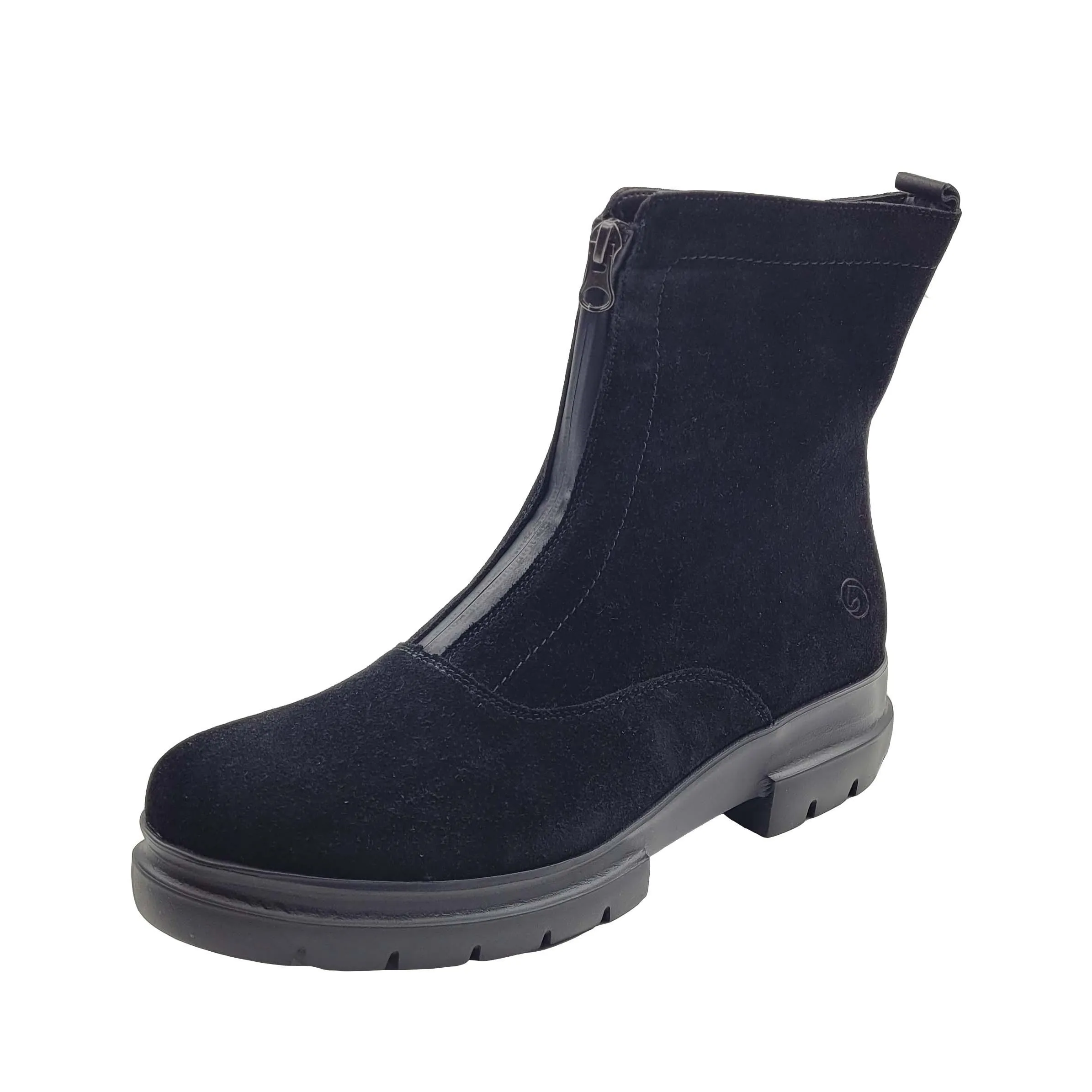 Bottines Remonte D8973-02 Noires - Cuir Zip Grande Pointure Femme