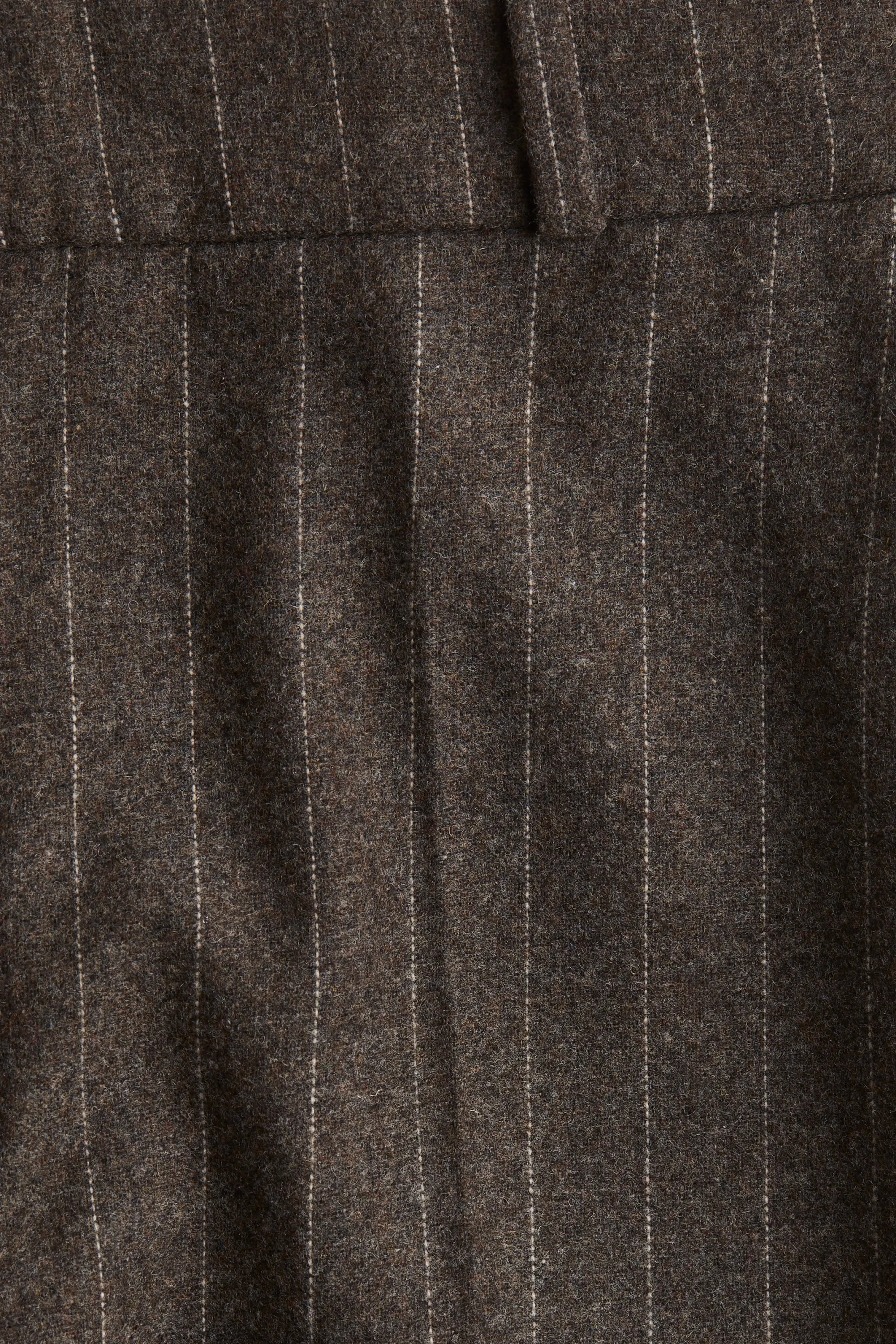 Pantalon chic - Marron foncé/rayures tennis