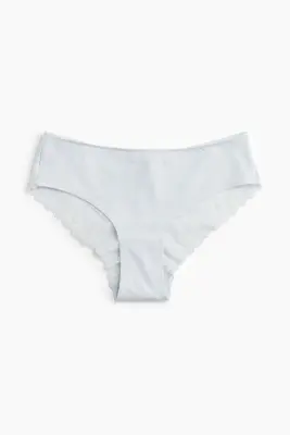Lot de 5 culottes Hipster - Bleu clair/blanc/crème — photo 1