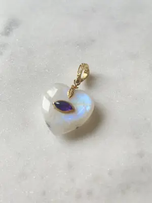 Nouveau ! ROOM SERVICE JEWELRY Charm Valentine Moonstone -30% — photo 3