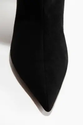 Bottes à talon kitten heel - Noir — photo 2