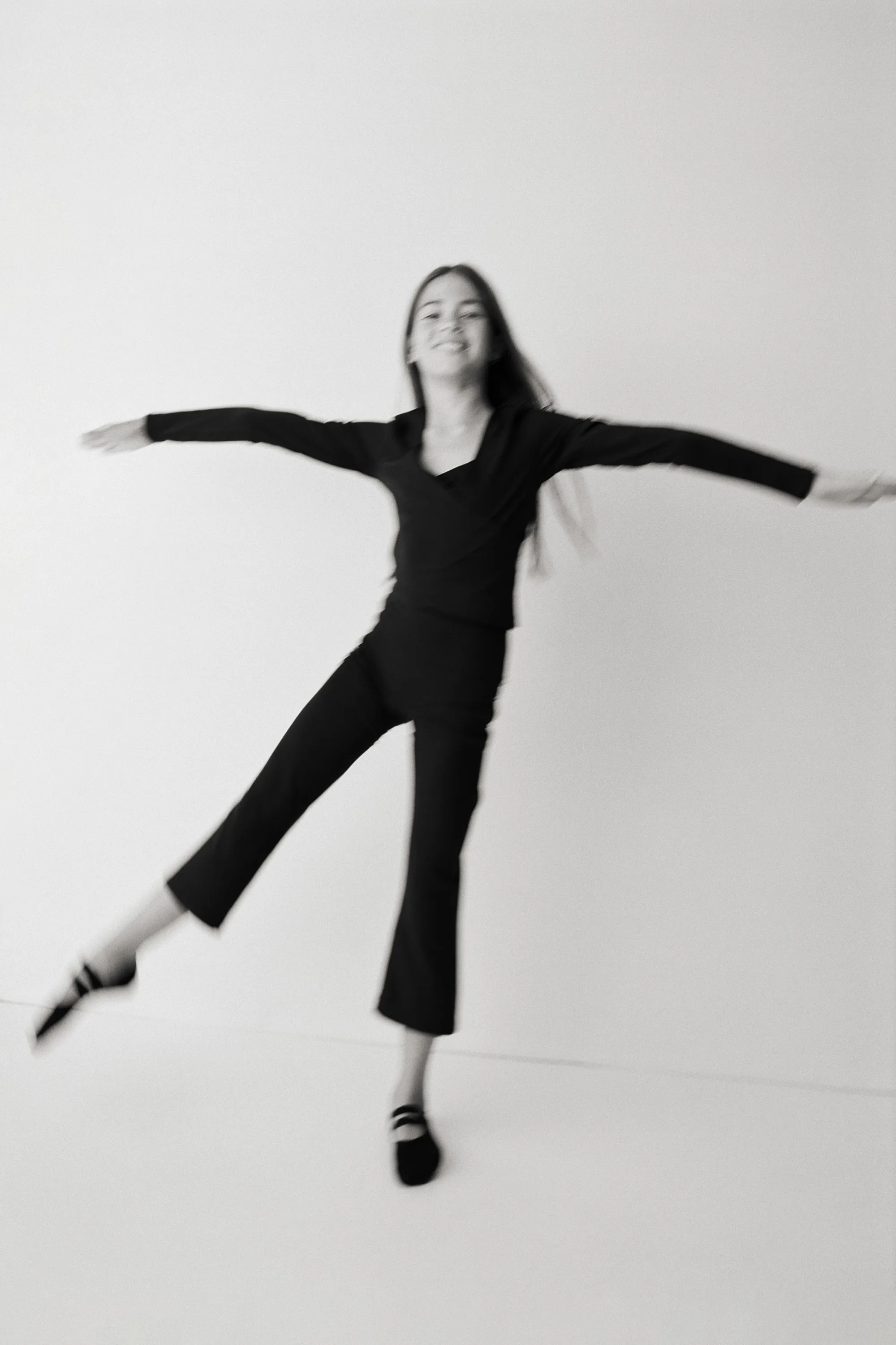 Top de sport croisé - Noir