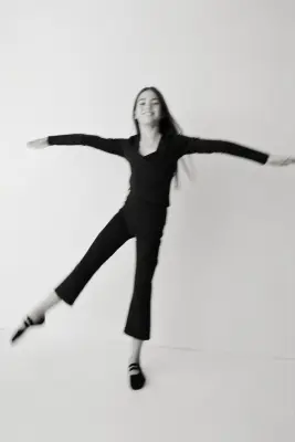 Top de sport croisé - Noir — photo 1
