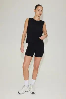 Débardeur de sport boxy DryMove™ - Noir — photo 1