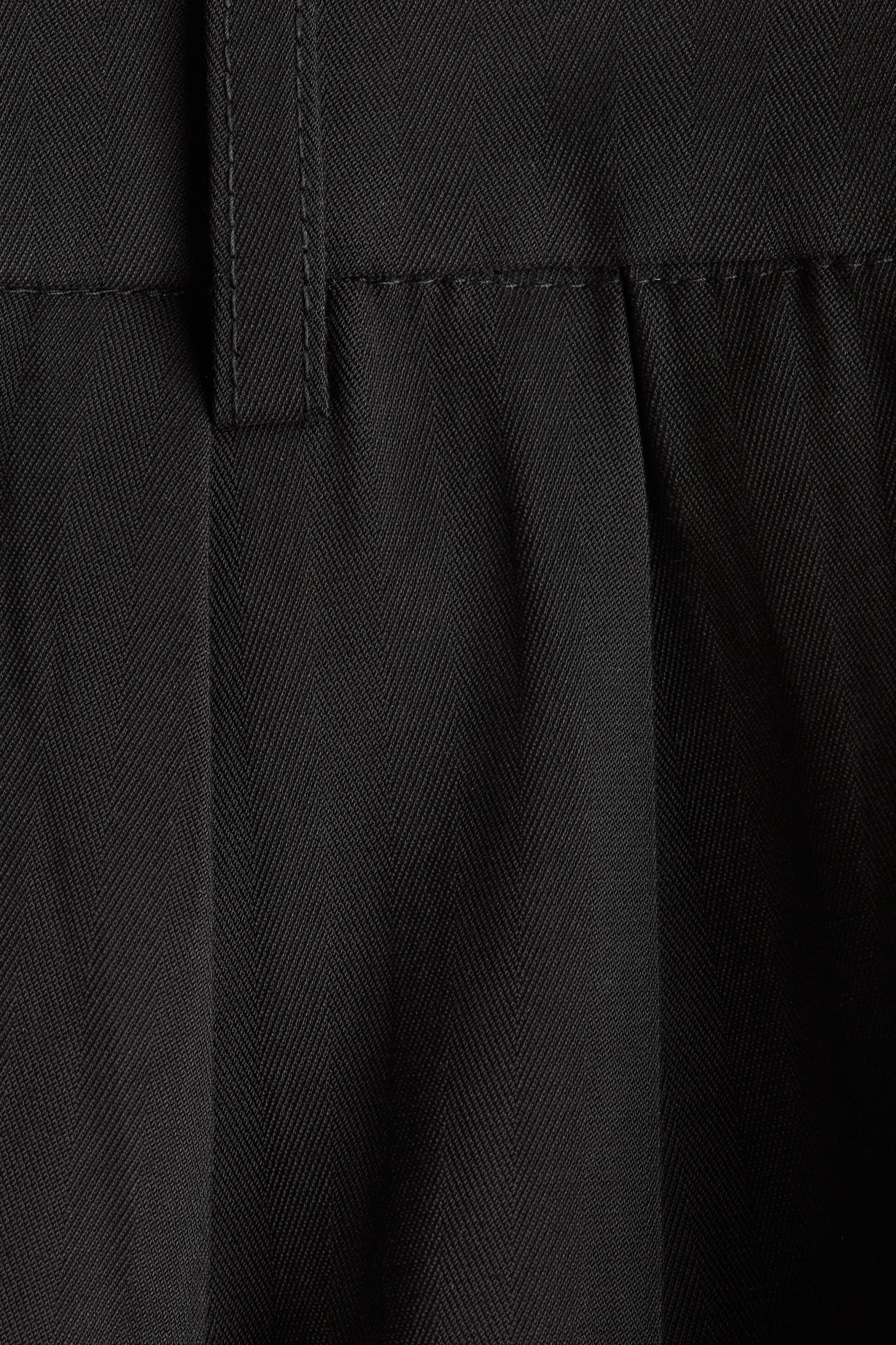 Short en twill avec ceinture - Noir