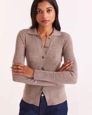 Cardigan Ombeline beige — photo 8