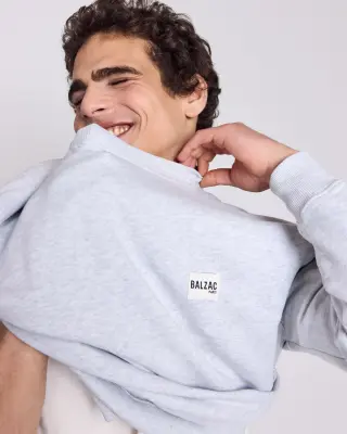 Sweat shirt Hauteville gris chiné clair — photo 5