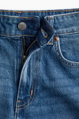 Short taille haute en denim - Bleu denim — photo 2
