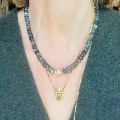 Collier Minerva labradorite - Bohemian Rhapsodie — photo 2