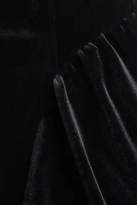 Robe sans manches en velours - Noir — photo 3