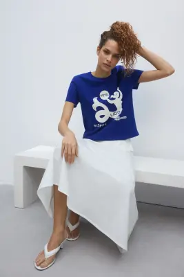 T-shirt imprimé - Bleu vif/The Pierce Archive — photo 3