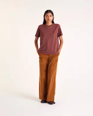 Tee-shirt Bree brodé chocolat — photo 2