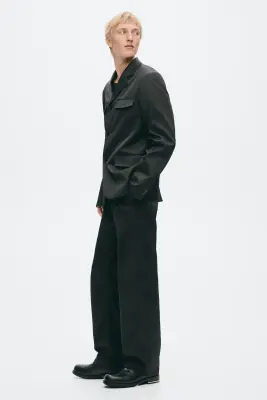 Pantalon chic Slim Fit en twill - Noir — photo 4
