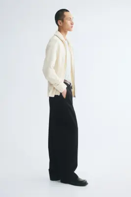 Chino Relaxed Fit à jambes barrel - Noir — photo 2