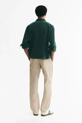 Chino Relaxed Fit en twill de coton - Beige — photo 2
