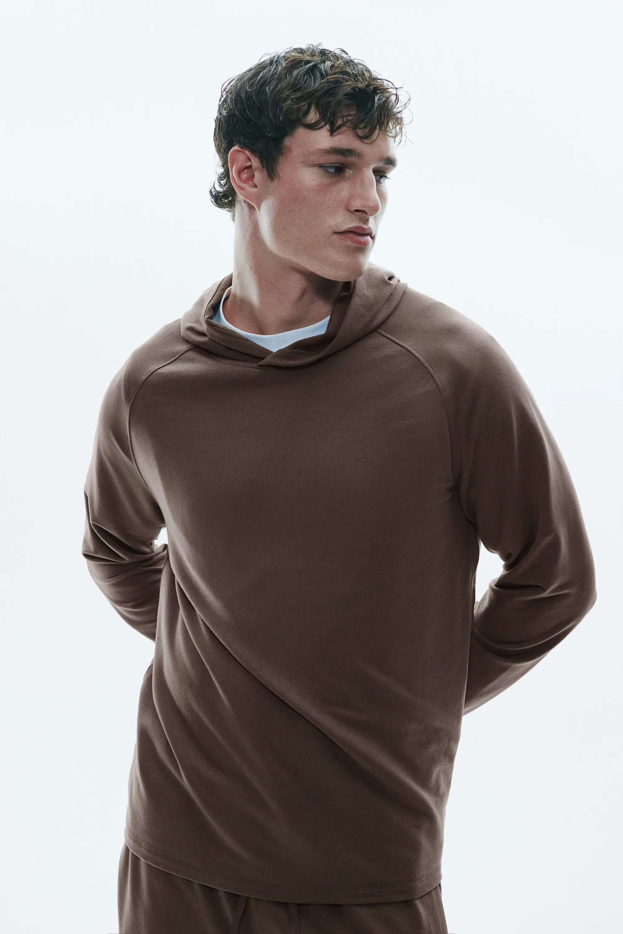 Hoodie de sport Regular Fit Recovery DryMove™ - Taupe