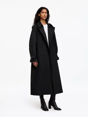 Trench-coat oversize - Noir — photo 4