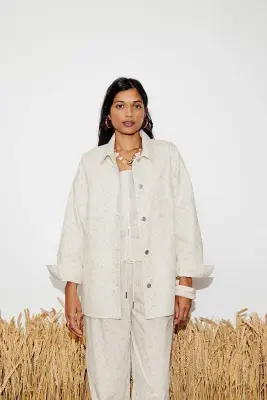 Veste surchemise à fleurs — photo 3