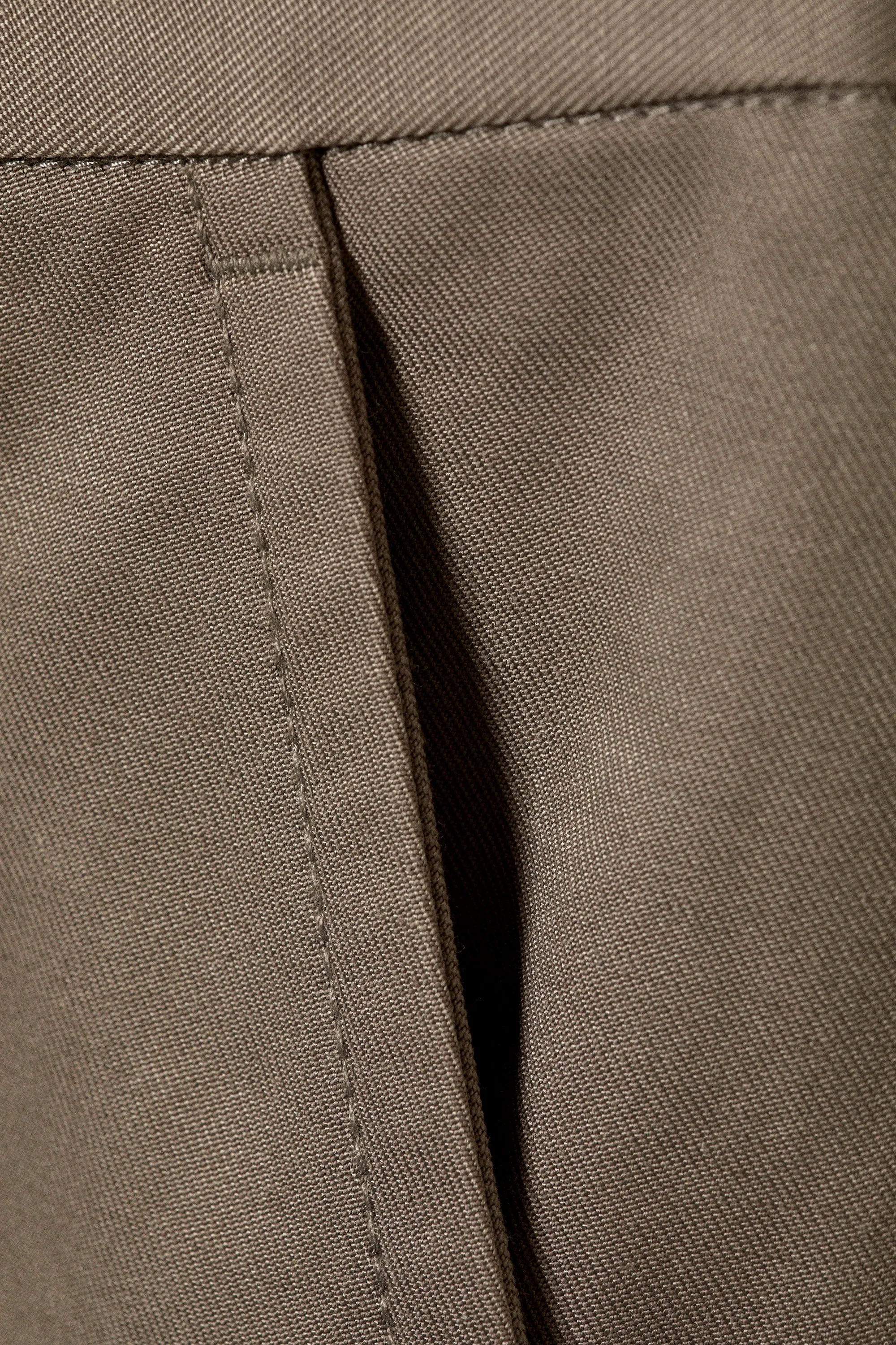 Pantalon chino Emil coupe ample - Taupe cendré