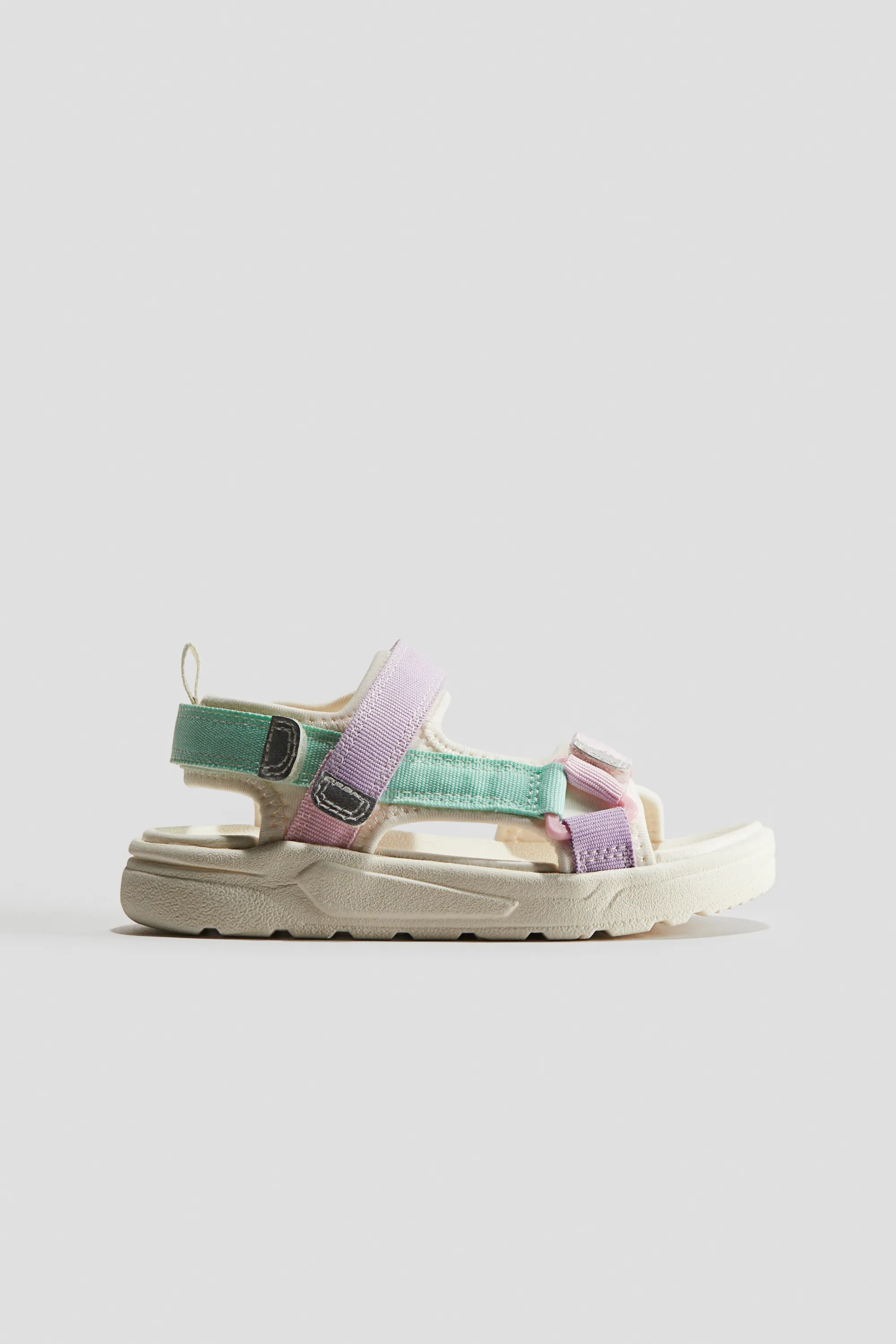 Sandales en scuba - Violet/vert