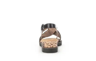 Sandales Gabor 82.751.27 Noires - Cuir Boucle Grande Pointure Femme — photo 4