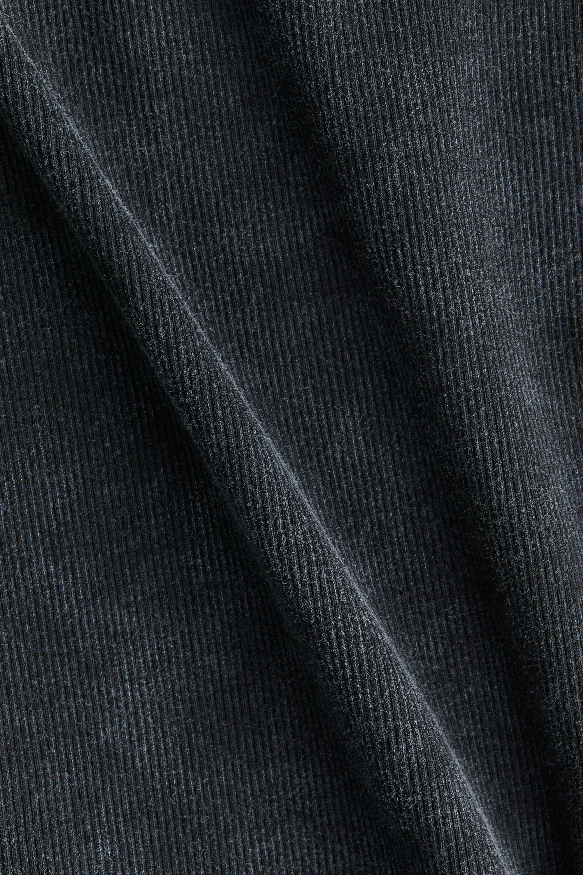 Robe en coton côtelé - Gris foncé/délavé