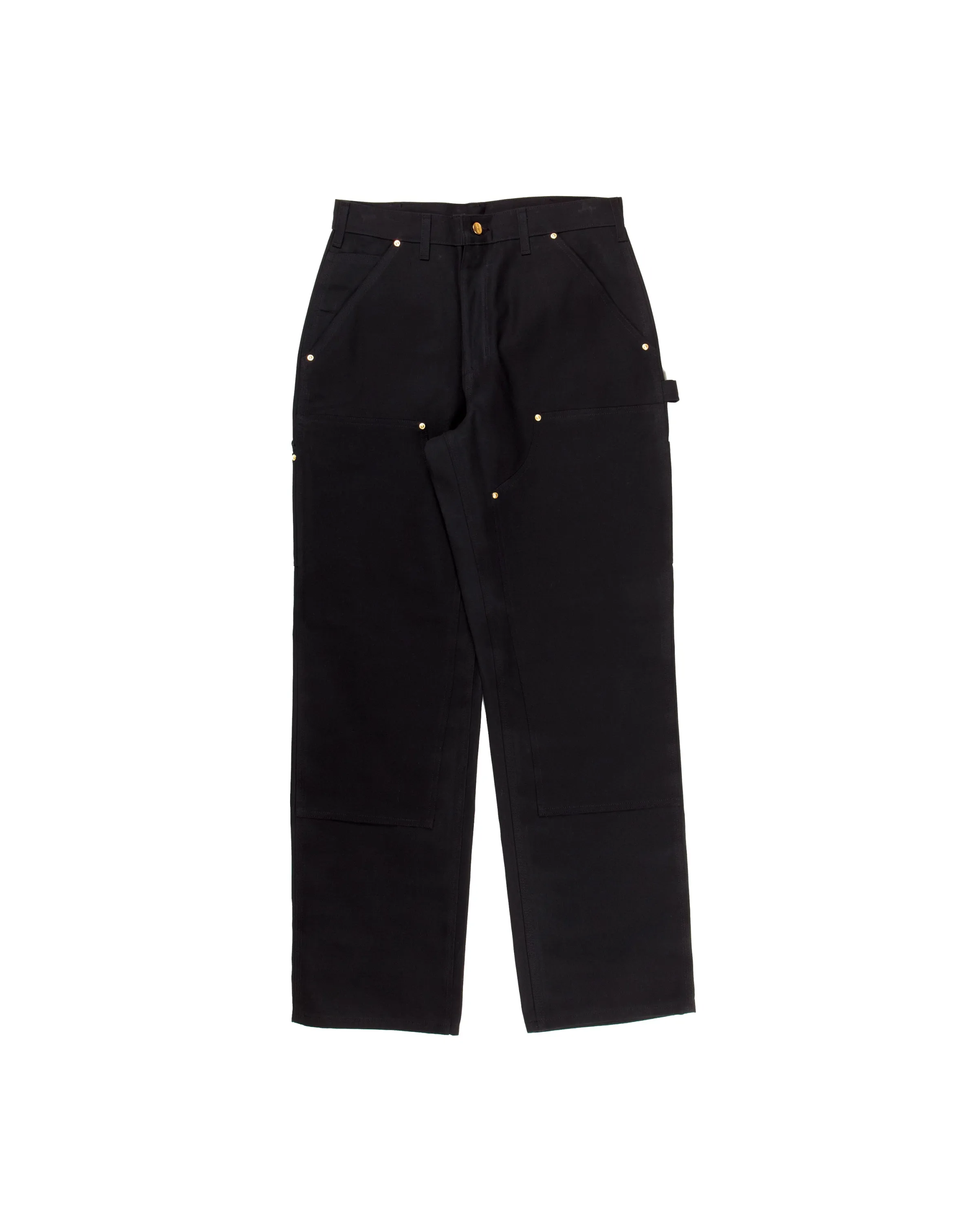 Double Front Work Loose Fit Pant Black